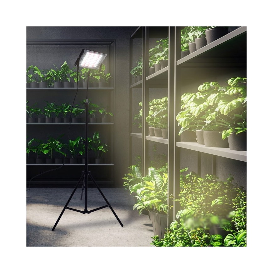 LED Reflektor s stojalom za gojenje rastlin FIRON LED/45W/230V IP54 črna