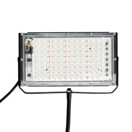 LED Reflektor s stojalom za gojenje rastlin FIRON LED/45W/230V IP54 črna