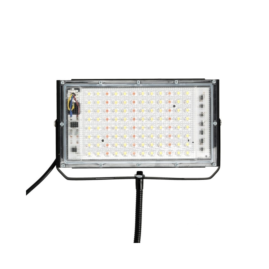 LED Reflektor s stojalom za gojenje rastlin FIRON LED/45W/230V IP54 črna