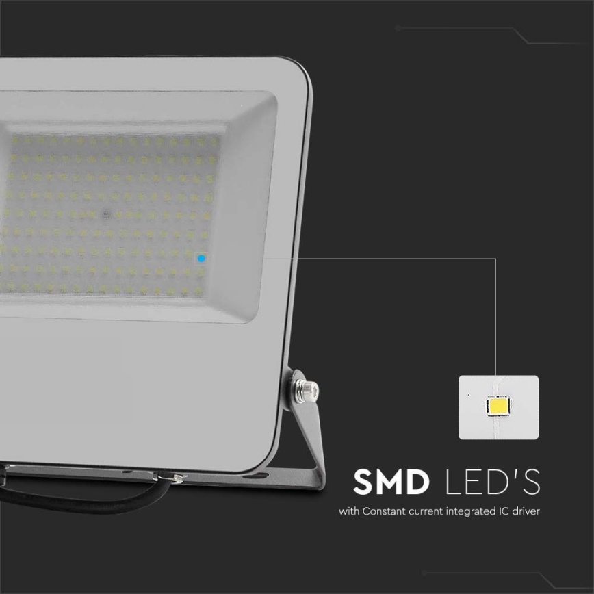 LED Reflektor SAMSUNG CHIP LED/100W/230V 4000K IP65 črna