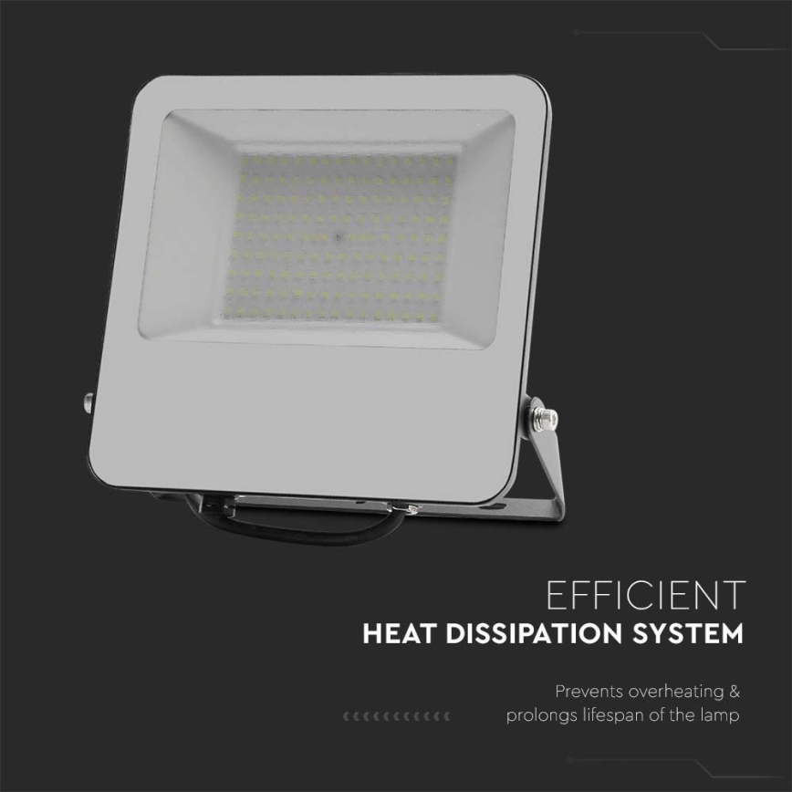 LED Reflektor SAMSUNG CHIP LED/100W/230V 4000K IP65 črna