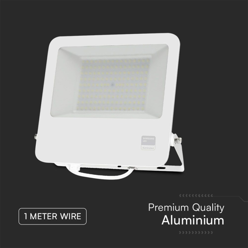 LED Reflektor SAMSUNG CHIP LED/100W/230V 6400K IP65 bela