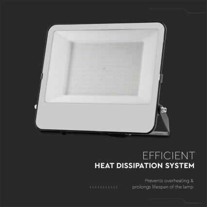 LED Reflektor SAMSUNG CHIP LED/200W/230V 4000K IP65 črna