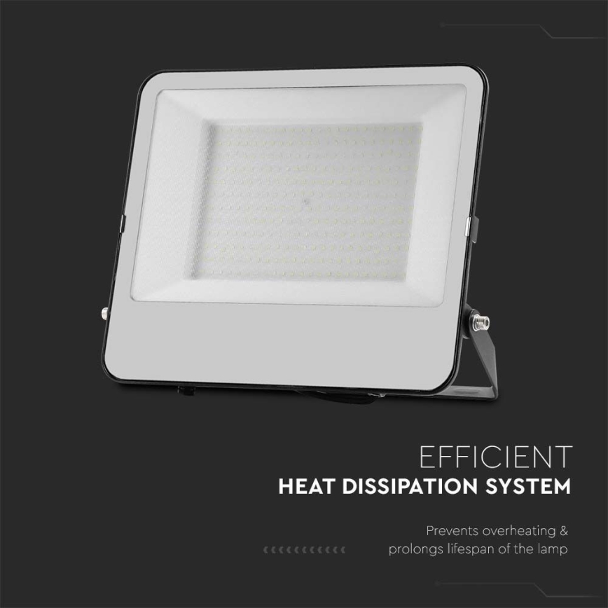 LED Reflektor SAMSUNG CHIP LED/200W/230V 4000K IP65 črna