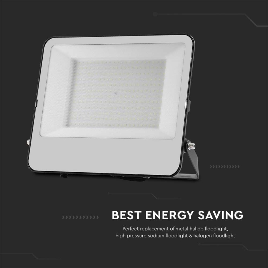 LED Reflektor SAMSUNG CHIP LED/200W/230V 4000K IP65 črna