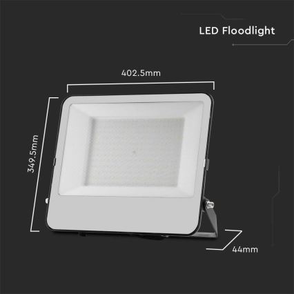 LED Reflektor SAMSUNG CHIP LED/200W/230V 4000K IP65 črna