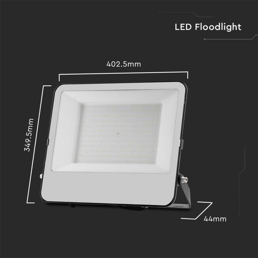 LED Reflektor SAMSUNG CHIP LED/200W/230V 4000K IP65 črna