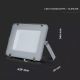 LED Reflektor SAMSUNG CHIP LED/200W/230V 4000K IP65 siva