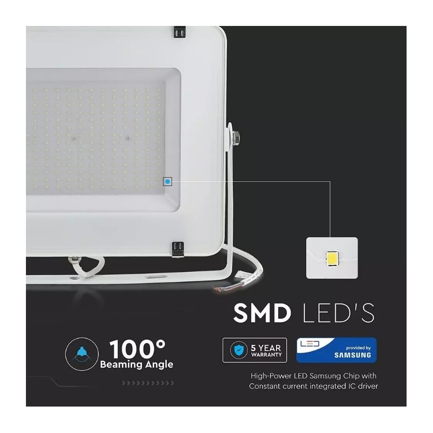 LED Reflektor SAMSUNG CHIP LED/300W/230V 4000K IP65 bel