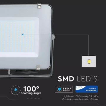 LED Reflektor SAMSUNG CHIP LED/300W/230V 4000K IP65 siv