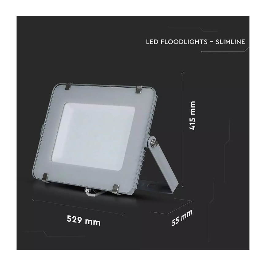 LED Reflektor SAMSUNG CHIP LED/300W/230V 6400K IP65 siv