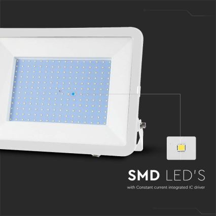 LED Reflektor SAMSUNG CHIP LED/300W/230V 6500K IP65 bela