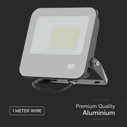 LED Reflektor SAMSUNG CHIP LED/50W/230V 6500K IP65 črna