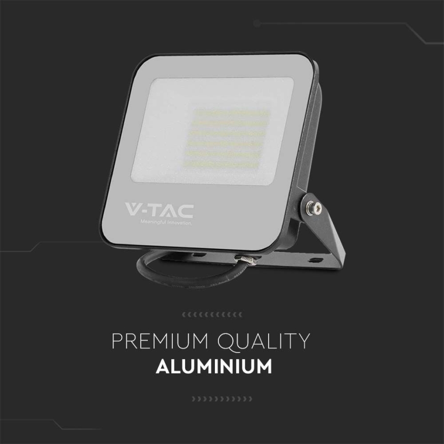 LED Reflektor SAMSUNG CHIP LED/50W/230V 6500K IP65 črna
