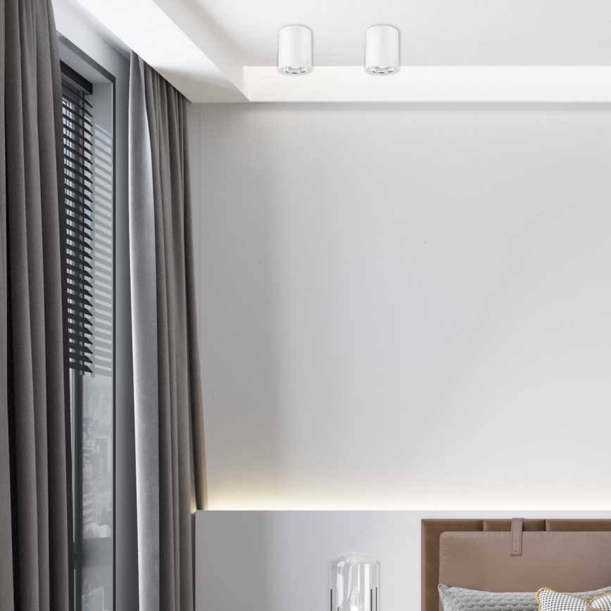 LED Reflektor TACO 1xE27/15W/230V bela