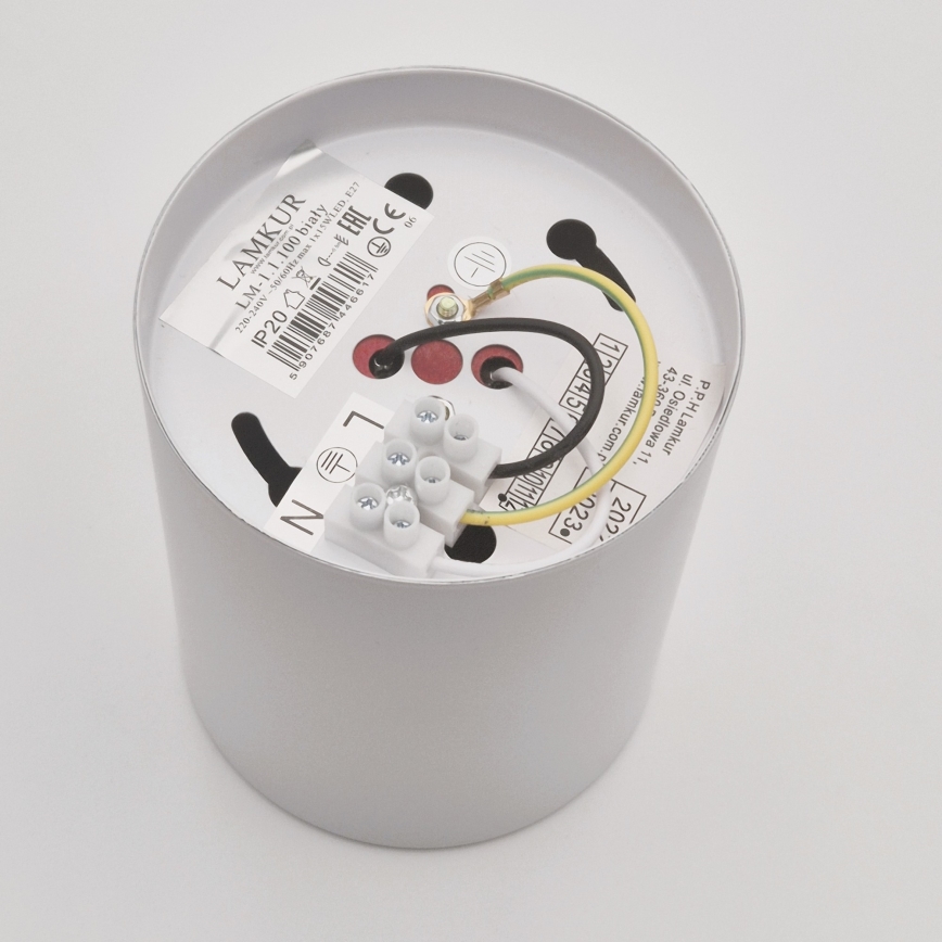LED Reflektor TACO 1xE27/15W/230V bela