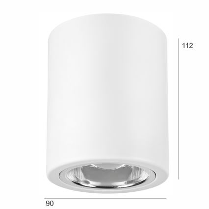 LED Reflektor TACO 1xE27/15W/230V bela
