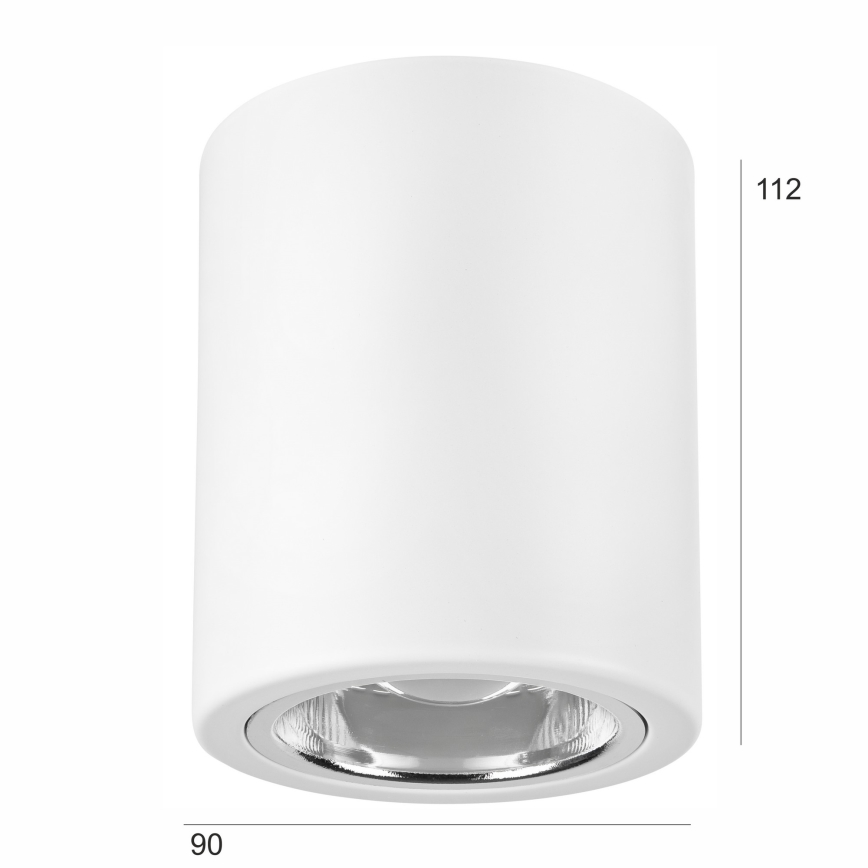LED Reflektor TACO 1xE27/15W/230V bela