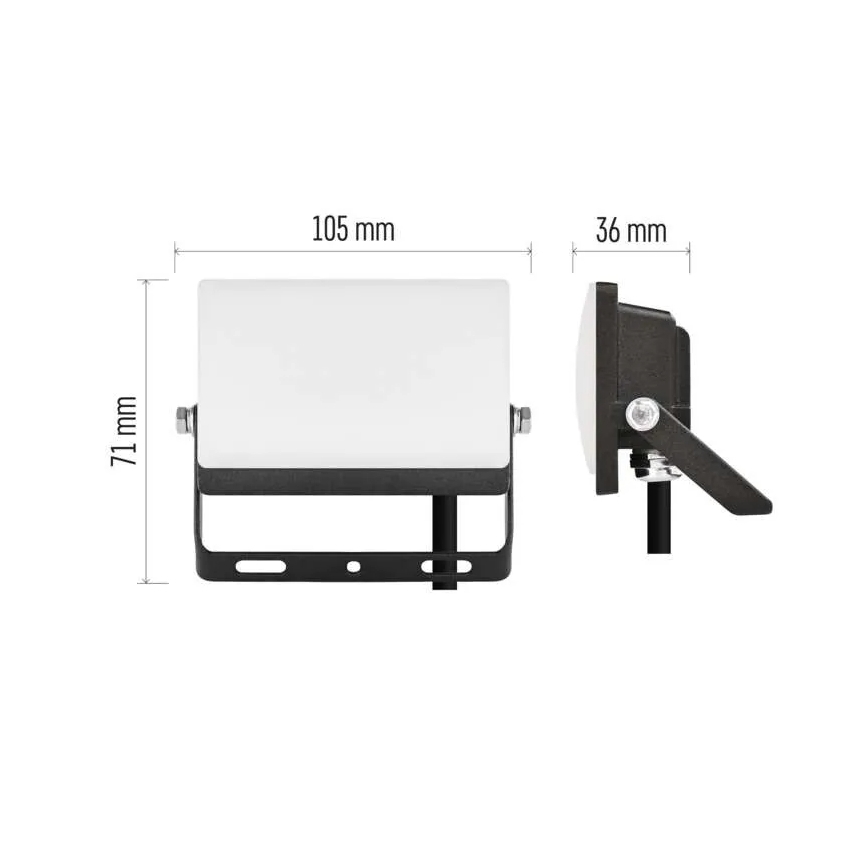 LED reflektor TAMBO EVO LED/10W/230V 4000K IP65 črna