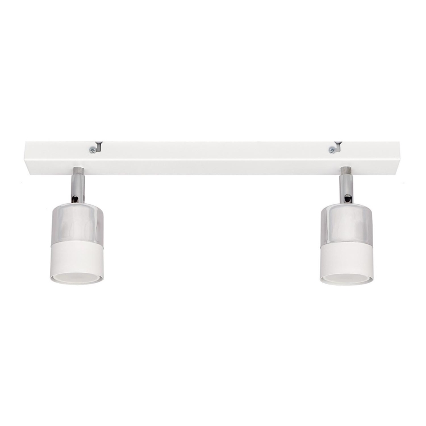 LED Reflektor TUBSSON 2xGU10/4,8W/230V bela/sijajni krom