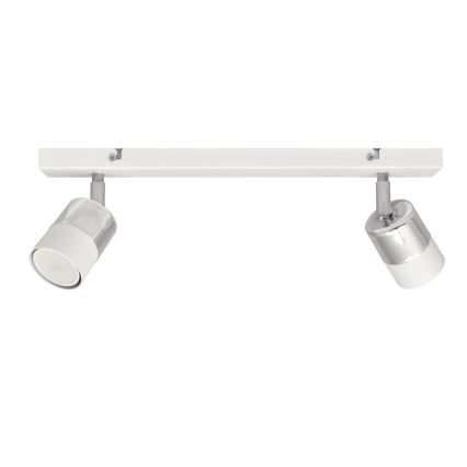 LED Reflektor TUBSSON 2xGU10/4,8W/230V bela/sijajni krom