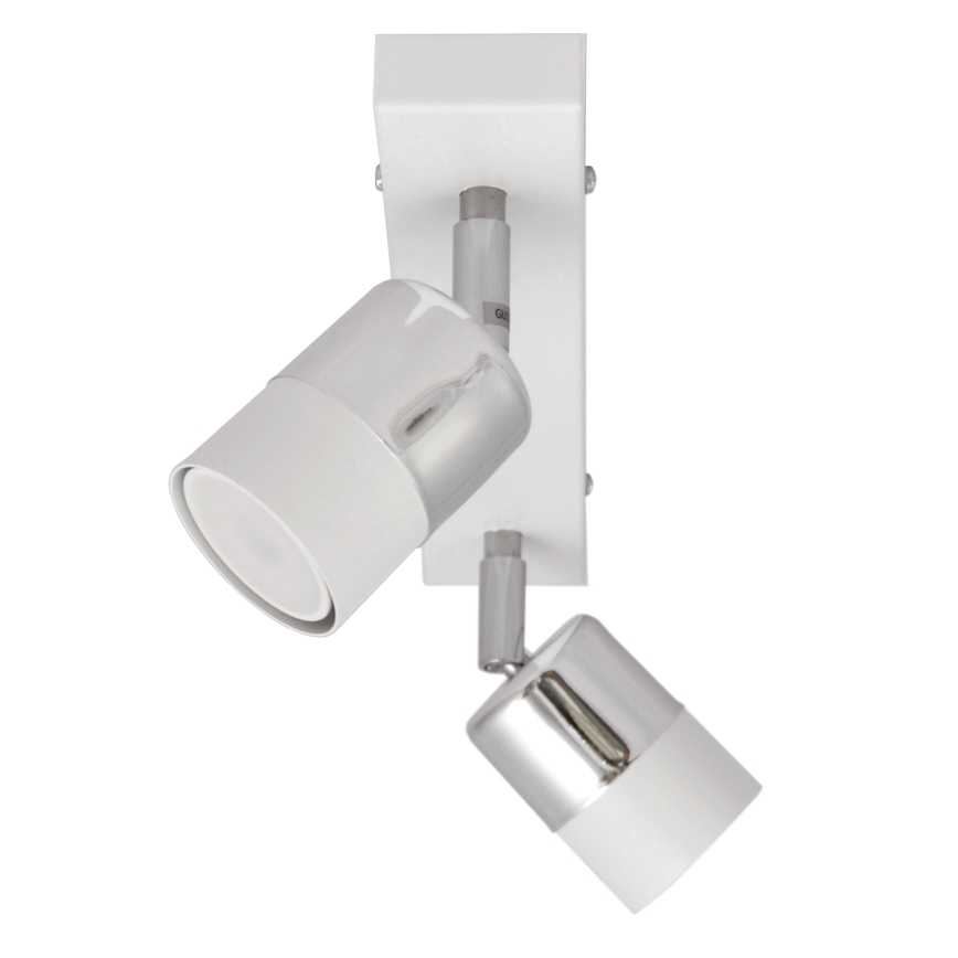 LED Reflektor TUBSSON 2xGU10/4,8W/230V bela/sijajni krom