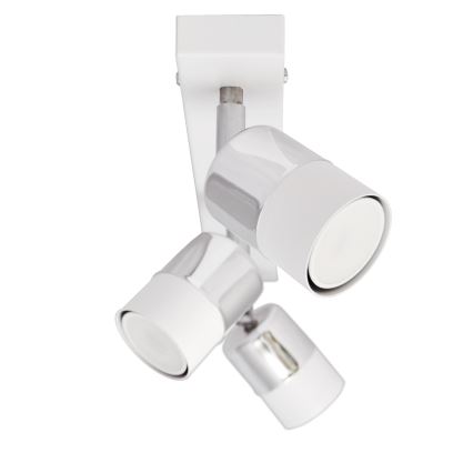 LED Reflektor TUBSSON 3xGU10/4,8W/230V bela/sijajni krom