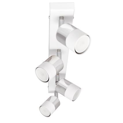 LED Reflektor TUBSSON 4xGU10/4,8W/230V bela/sijajni krom