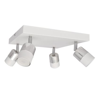 LED Reflektor TUBSSON 4xGU10/4,8W/230V bela/sijajni krom