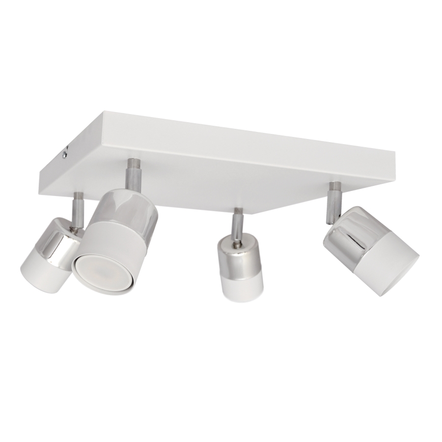 LED Reflektor TUBSSON 4xGU10/4,8W/230V bela/sijajni krom
