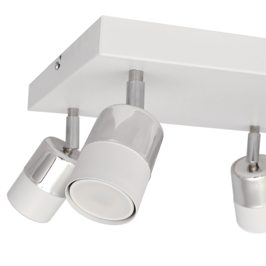 LED Reflektor TUBSSON 4xGU10/4,8W/230V bela/sijajni krom