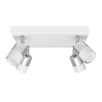 LED Reflektor TUBSSON 4xGU10/4,8W/230V bela/sijajni krom