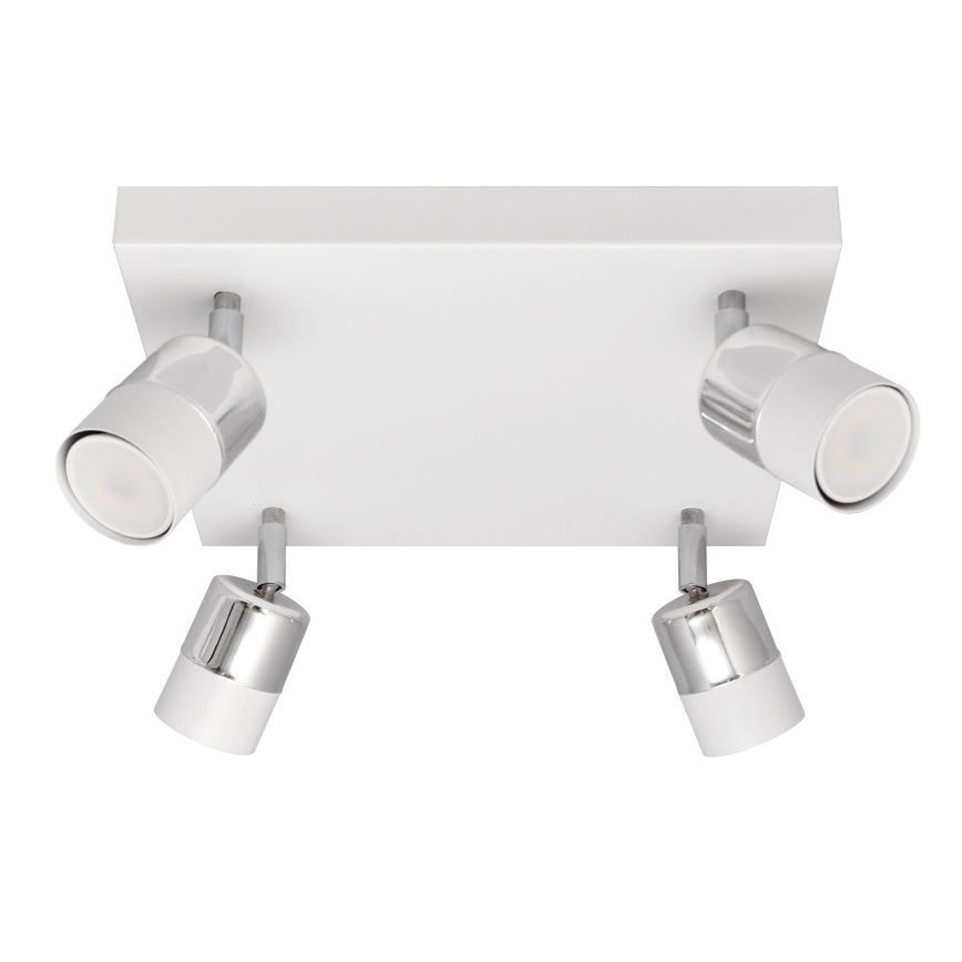LED Reflektor TUBSSON 4xGU10/4,8W/230V bela/sijajni krom
