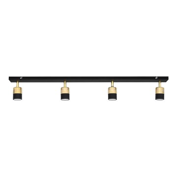 LED Reflektor TUBSSON 4xGU10/4,8W/230V črna/zlata