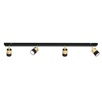 LED Reflektor TUBSSON 4xGU10/4,8W/230V črna/zlata