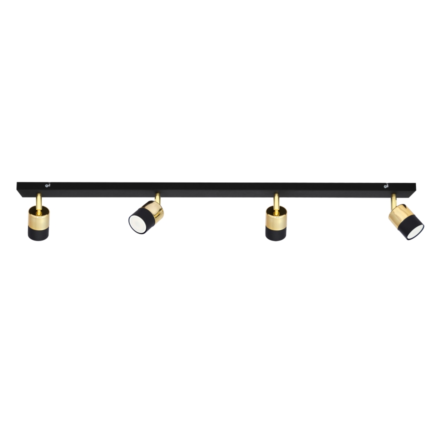 LED Reflektor TUBSSON 4xGU10/4,8W/230V črna/zlata
