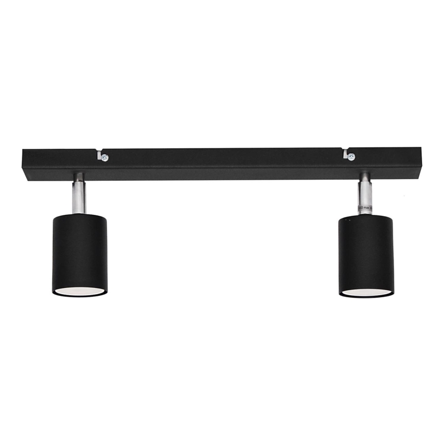 LED Reflektor TUNE 2xGU10/4,8W/230V črna