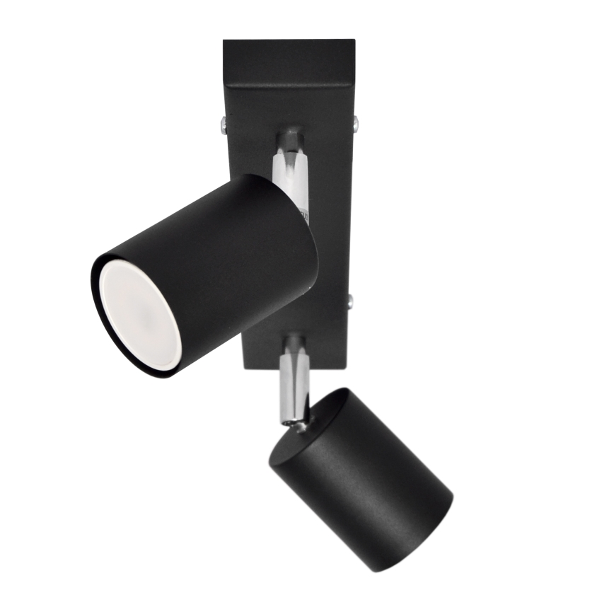 LED Reflektor TUNE 2xGU10/4,8W/230V črna