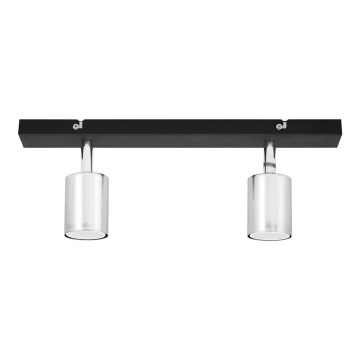 LED Reflektor TUNE 2xGU10/4,8W/230V mat krom/črna