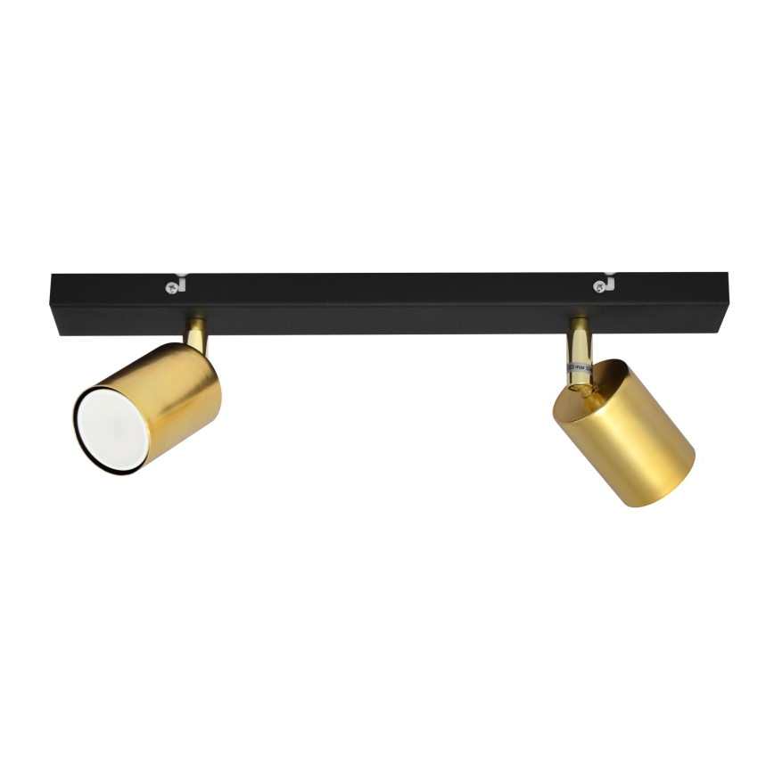 LED Reflektor TUNE 2xGU10/4,8W/230V zlata/črna