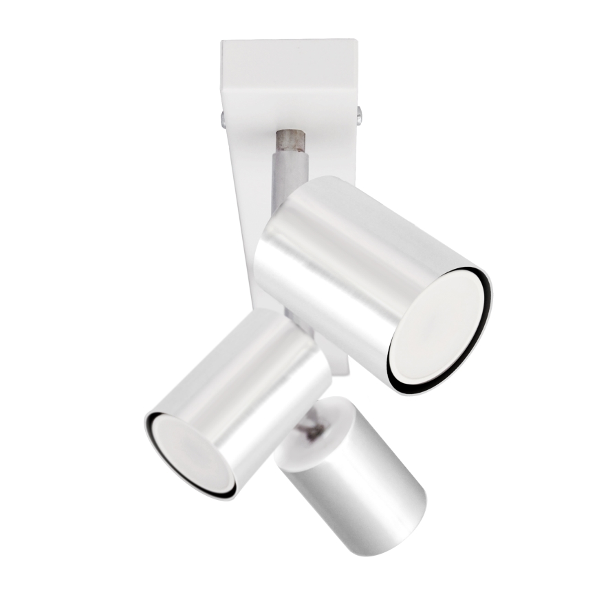 LED Reflektor TUNE 3xGU10/4,8W/230V mat krom/bela