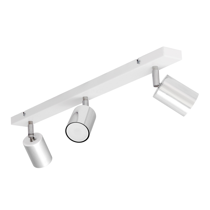 LED Reflektor TUNE 3xGU10/4,8W/230V mat krom/bela