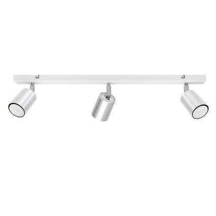 LED Reflektor TUNE 3xGU10/4,8W/230V mat krom/bela