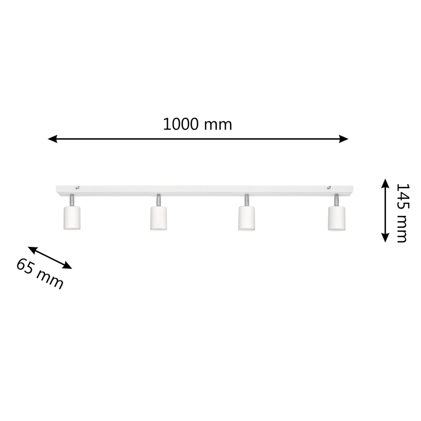 LED Reflektor TUNE 4xGU10/4,8W/230V bela