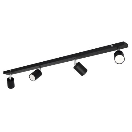 LED Reflektor TUNE 4xGU10/4,8W/230V črna
