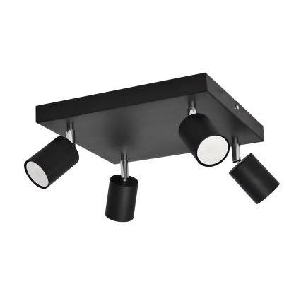 LED Reflektor TUNE 4xGU10/4,8W/230V črna
