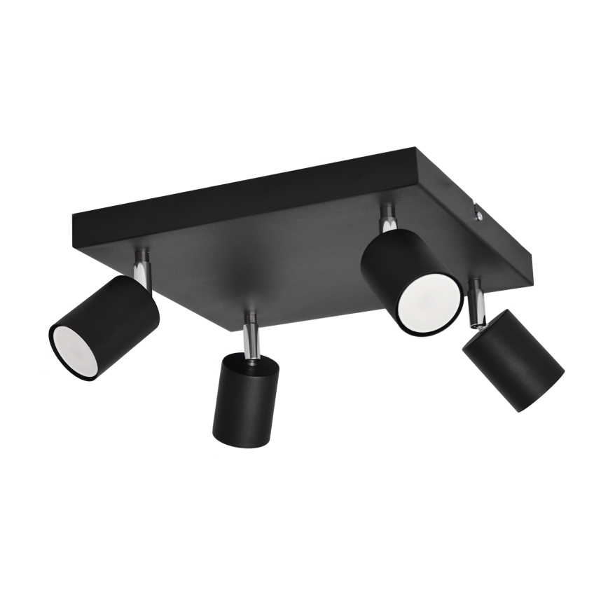 LED Reflektor TUNE 4xGU10/4,8W/230V črna