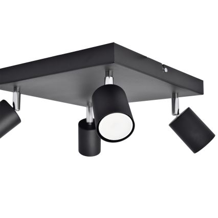 LED Reflektor TUNE 4xGU10/4,8W/230V črna