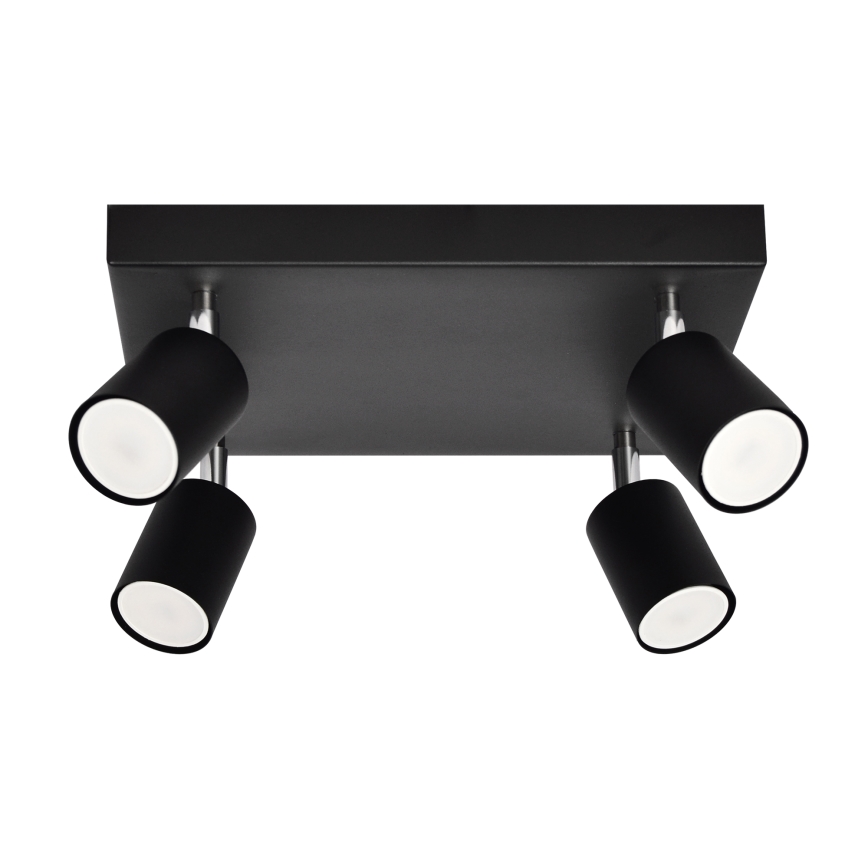 LED Reflektor TUNE 4xGU10/4,8W/230V črna