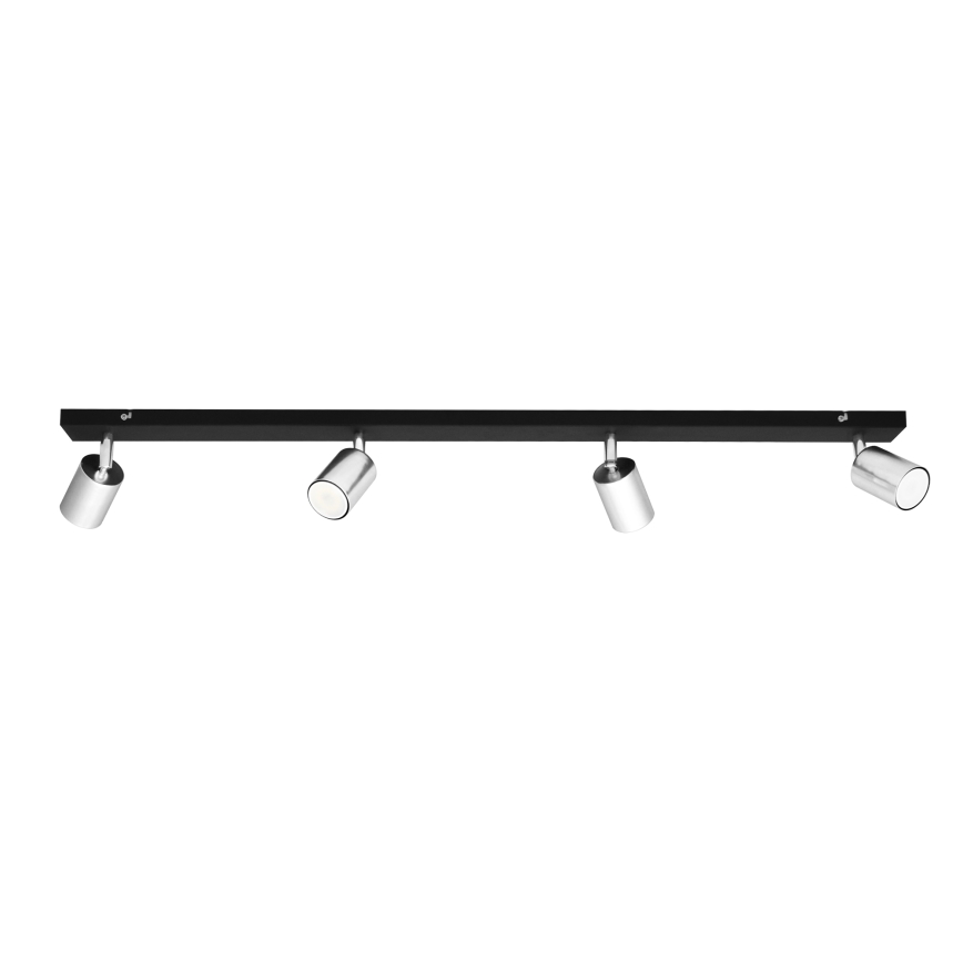 LED Reflektor TUNE 4xGU10/4,8W/230V mat krom/črna